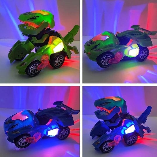 DinoWheel - LED Dinosaur Transformation Car Toy