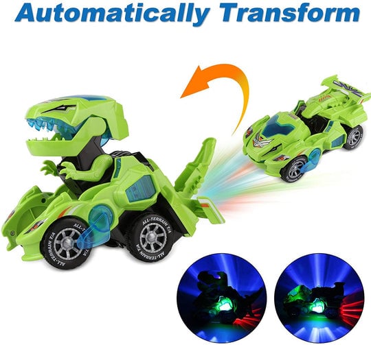 DinoWheel - LED Dinosaur Transformation Car Toy