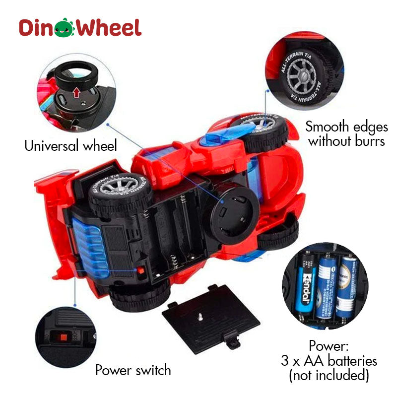 DinoWheel - LED Dinosaur Transformation Car Toy